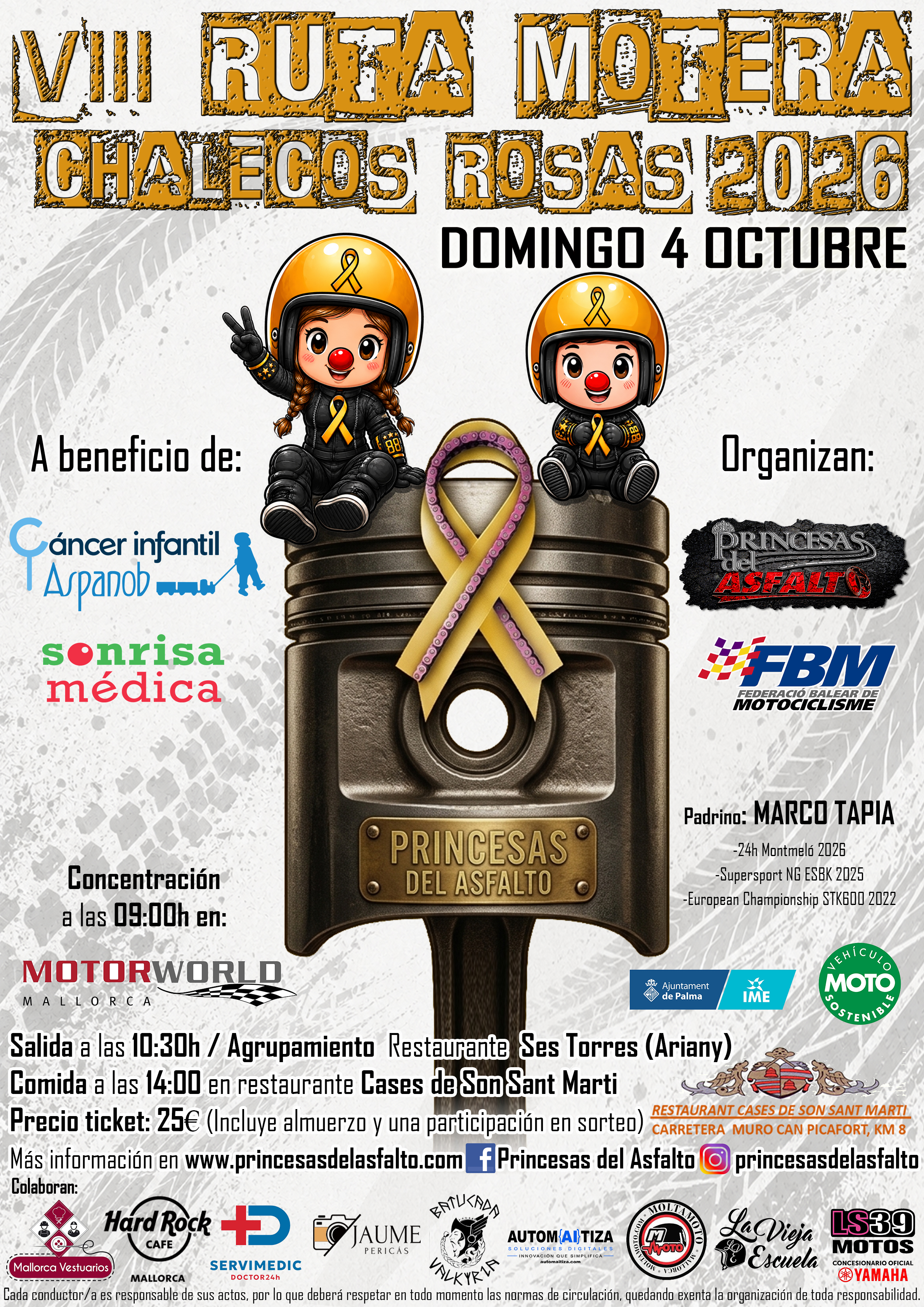 Ruta Motera Chalecos Rosas
